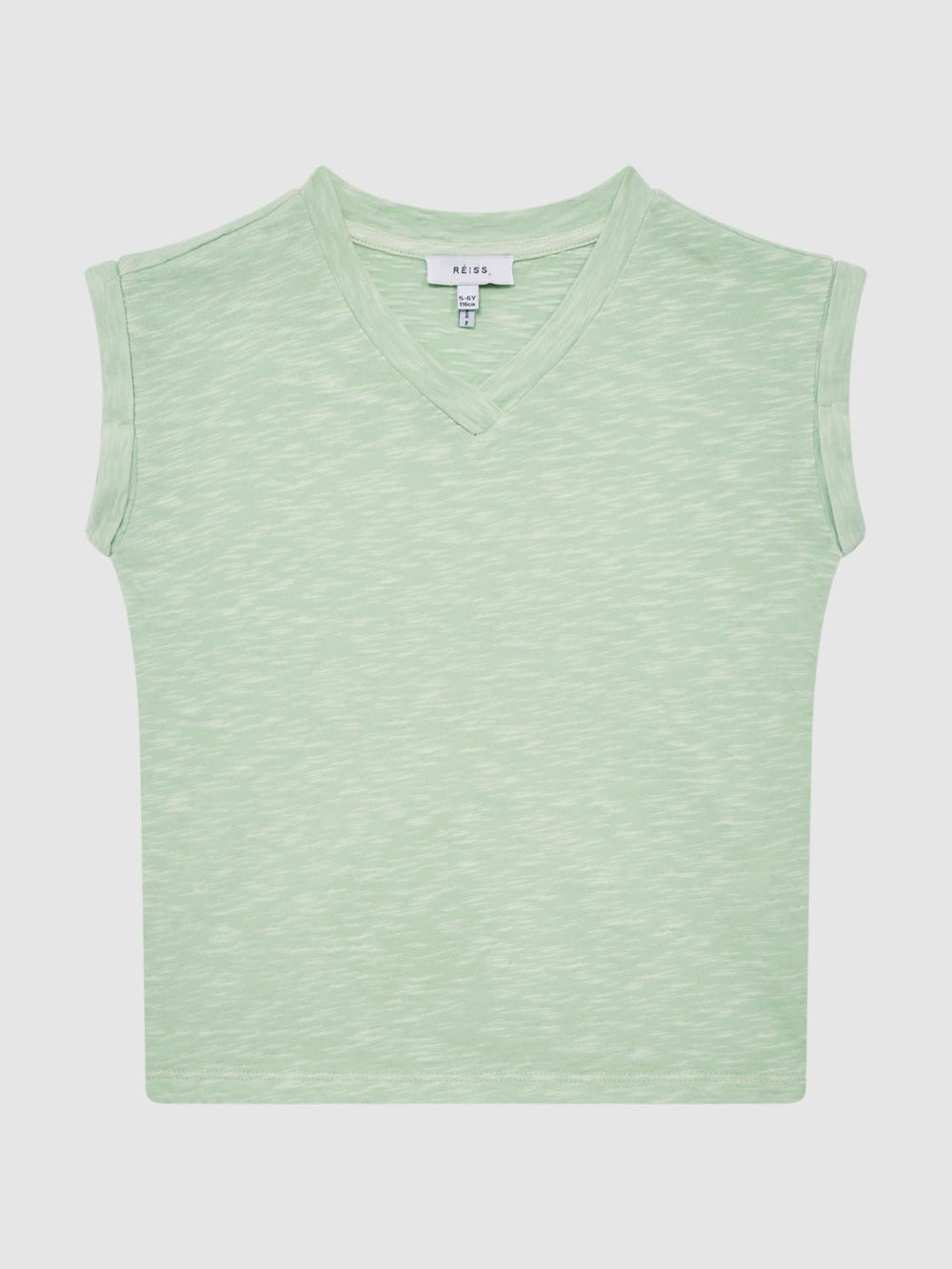 Reiss Tops &amp; Tshirts | Freddie Jersey V-Neck T-Shirt Aqua - Children
