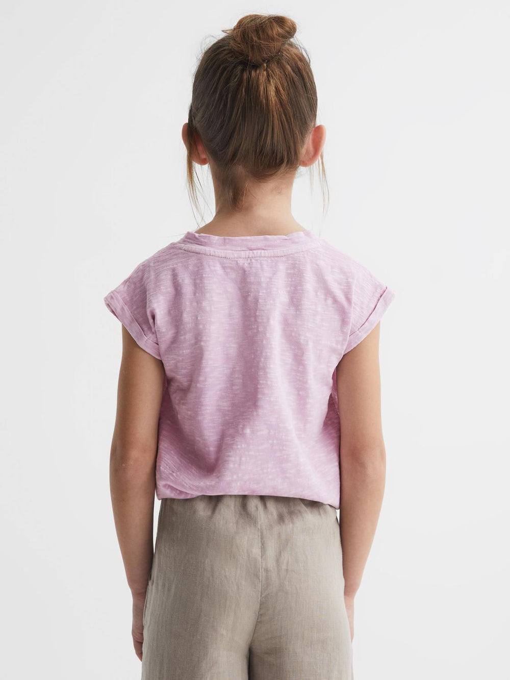 Reiss Tops &amp; Tshirts | Freddie Jersey V-Neck T-Shirt Lilac - Children