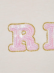 Reiss Tops &amp; Tshirts | Jasmine Sequin T-Shirt Pale Pink - Children