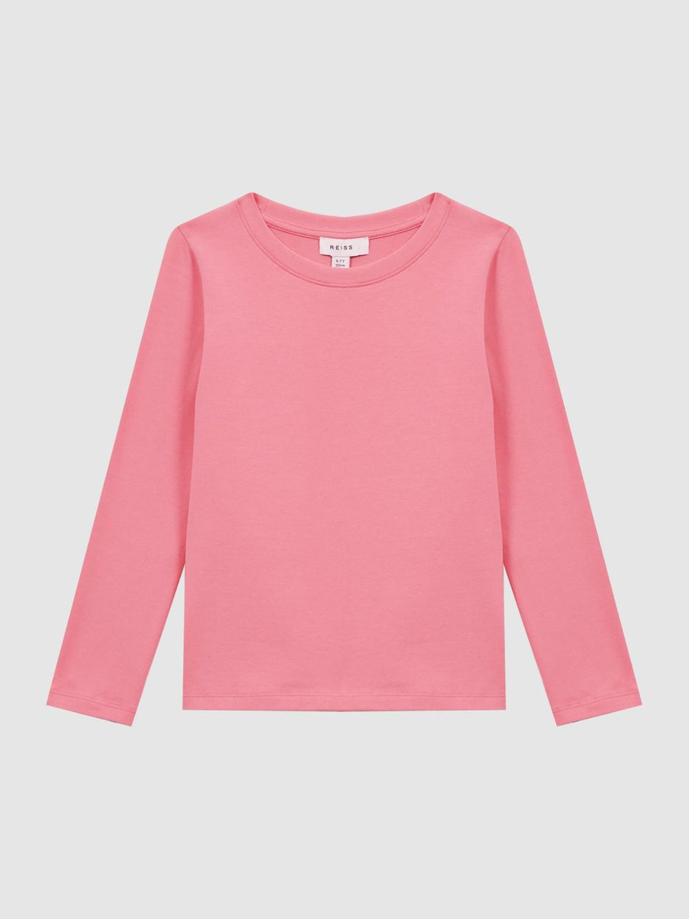 Reiss Tops &amp; Tshirts | Mai Long Sleeve Crew Neck T-Shirt Pink - Children