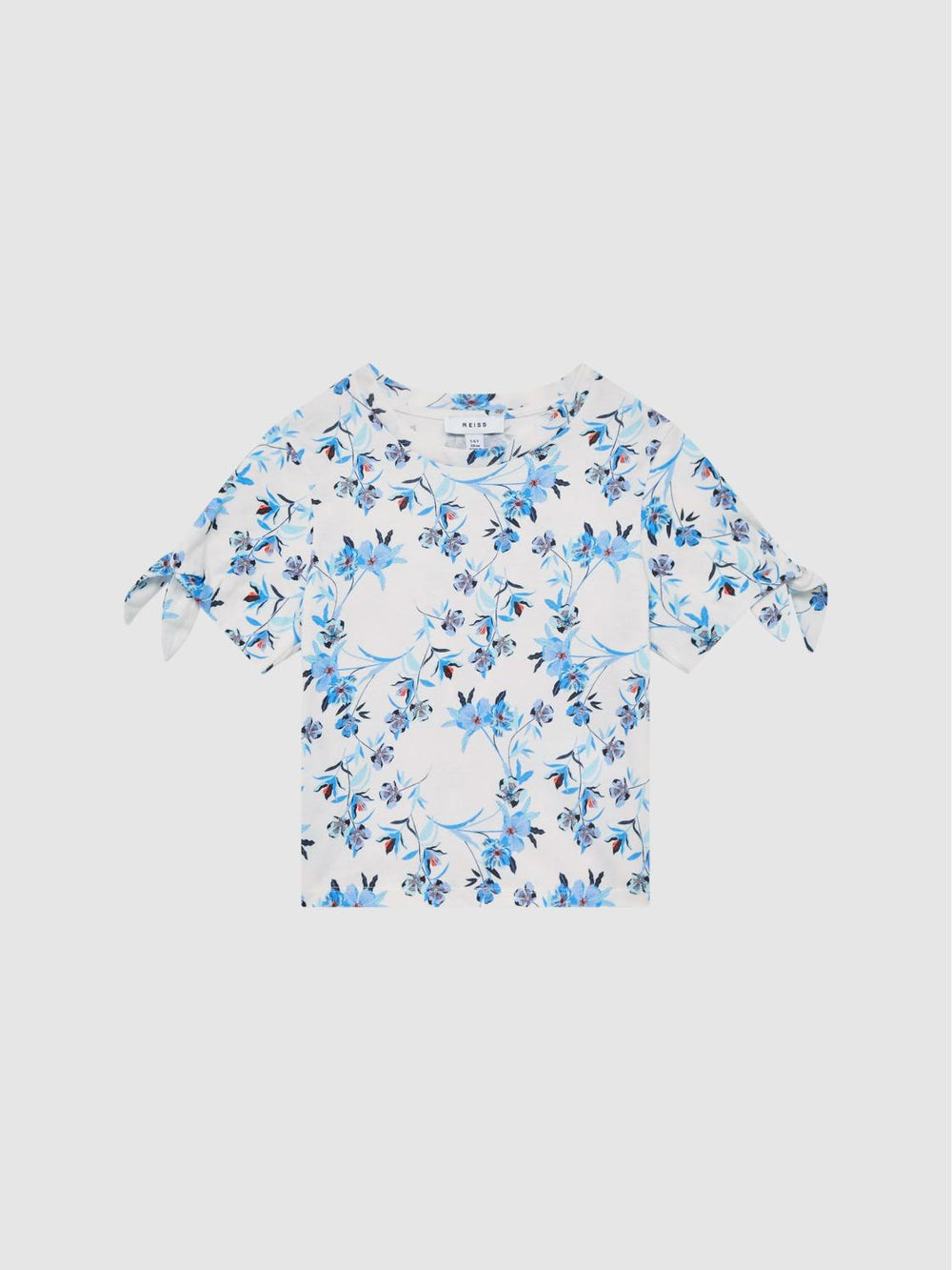 Reiss Tops &amp; Tshirts | Tally Printed Cotton T-Shirt Blue Print - Children