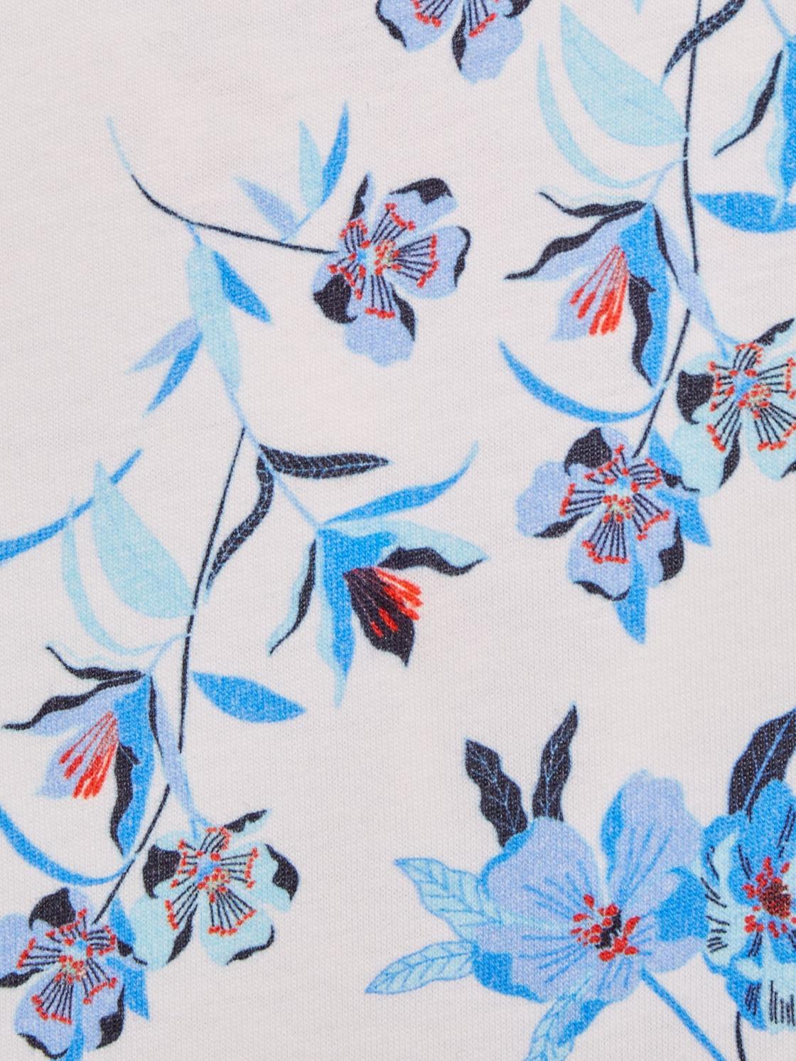 Reiss Tops &amp; Tshirts | Tally Printed Cotton T-Shirt Blue Print - Children