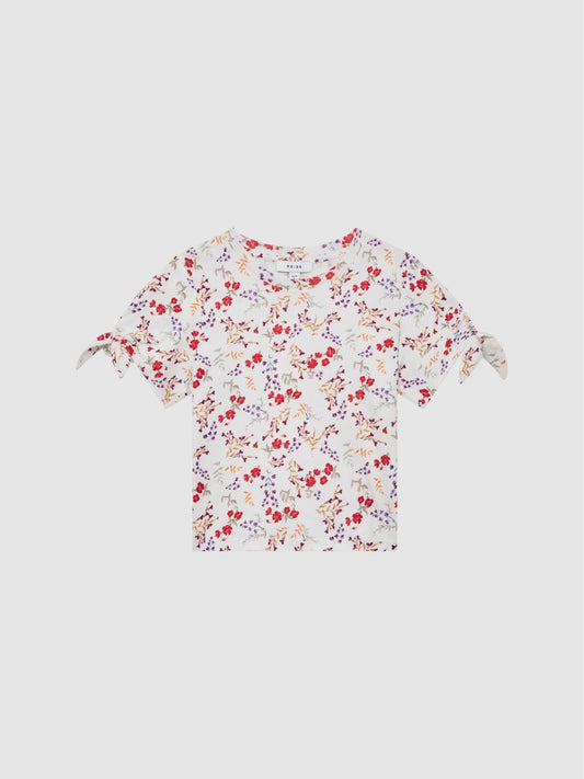 Reiss Tops &amp; Tshirts | Tally Printed Cotton T-Shirt Multi - Children
