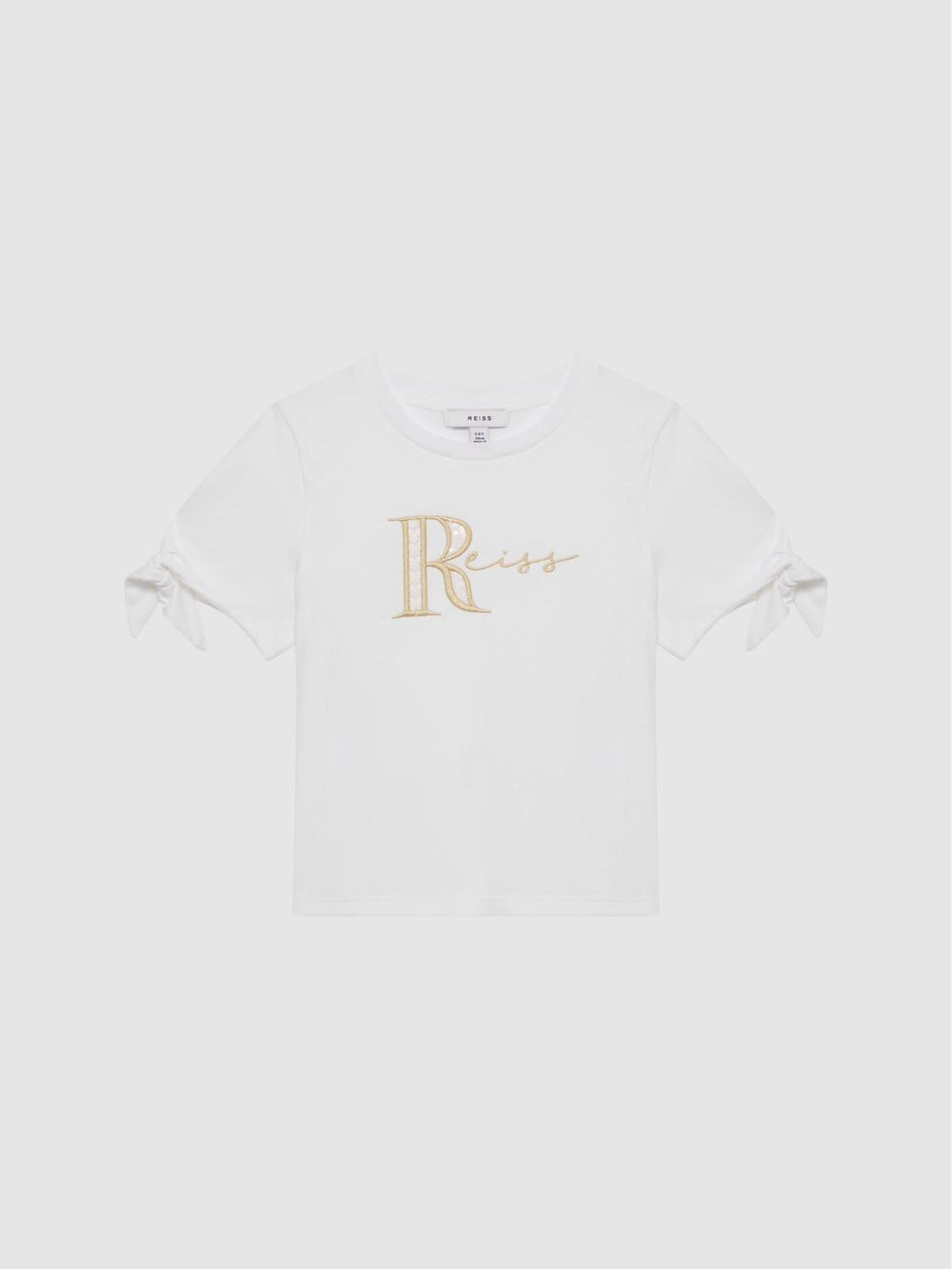 Reiss Tops &amp; Tshirts | Tally Printed Cotton T-Shirt White - Children