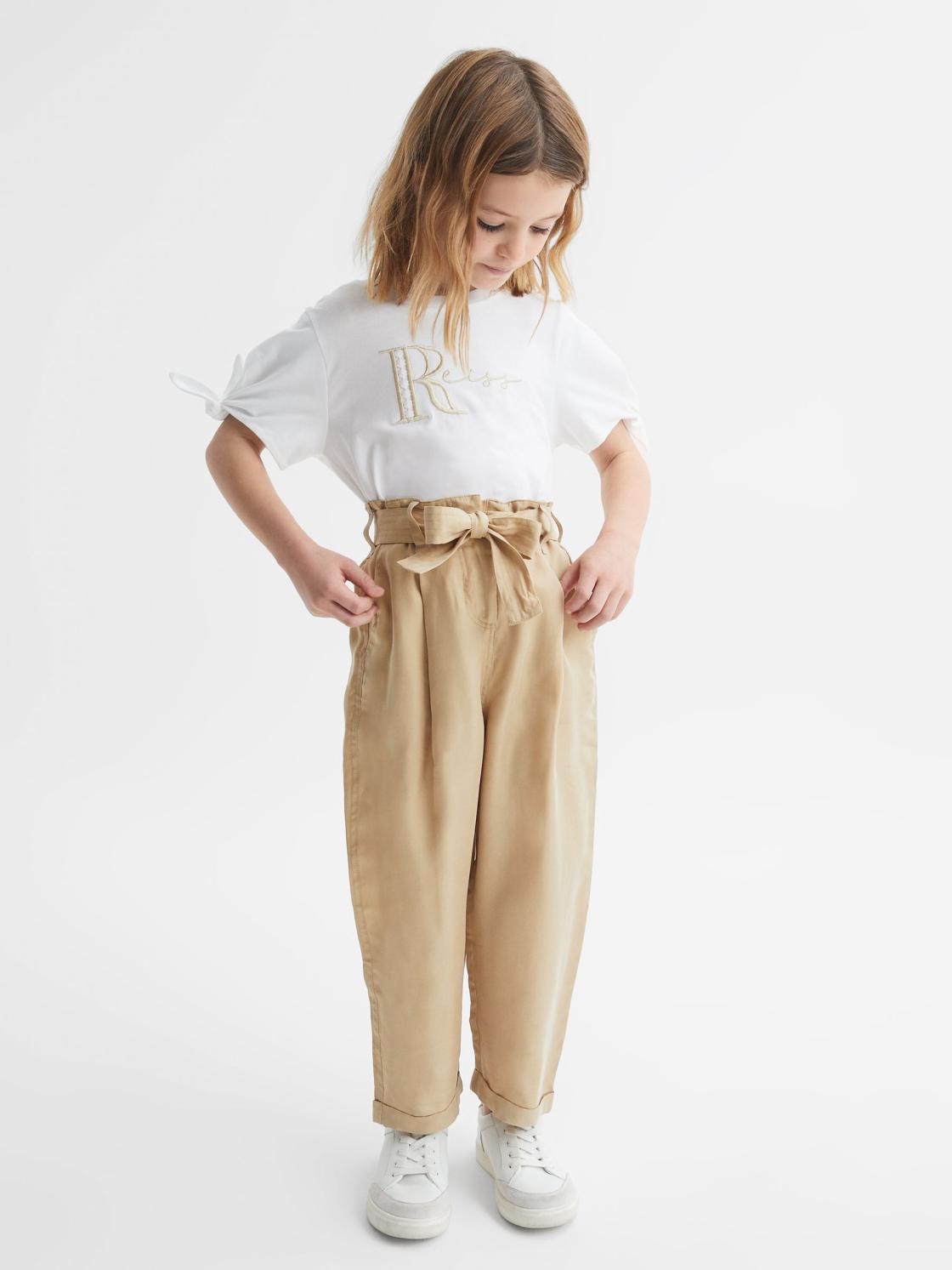 Reiss Tops &amp; Tshirts | Tally Printed Cotton T-Shirt White - Children