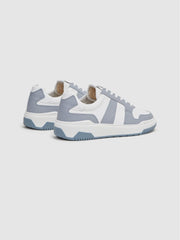 Reiss Trainers | Arlo Low Top Leather Trainers Airforce Blue - Men