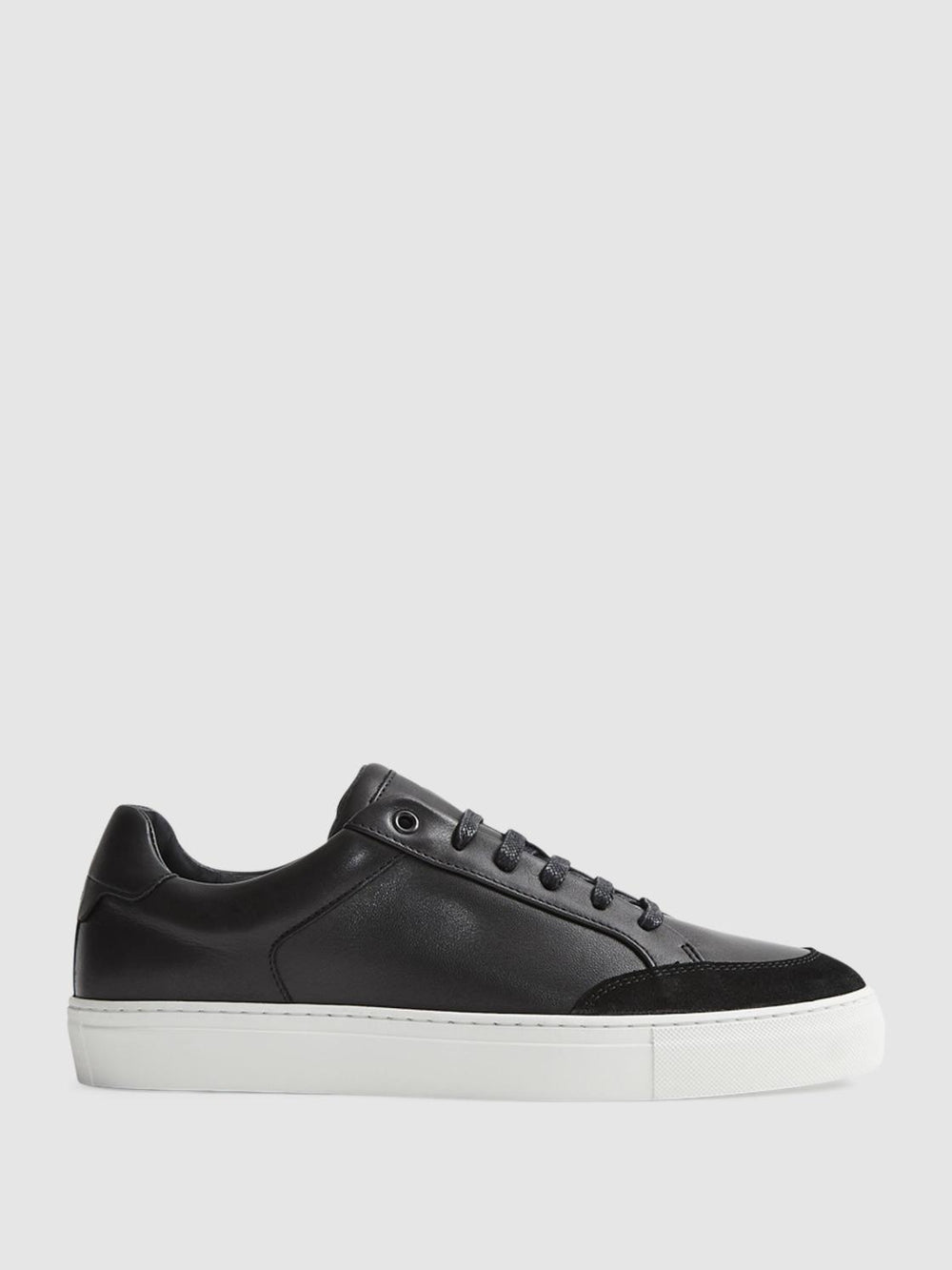 Reiss Trainers | Ashley Leather Trainers Black - Men