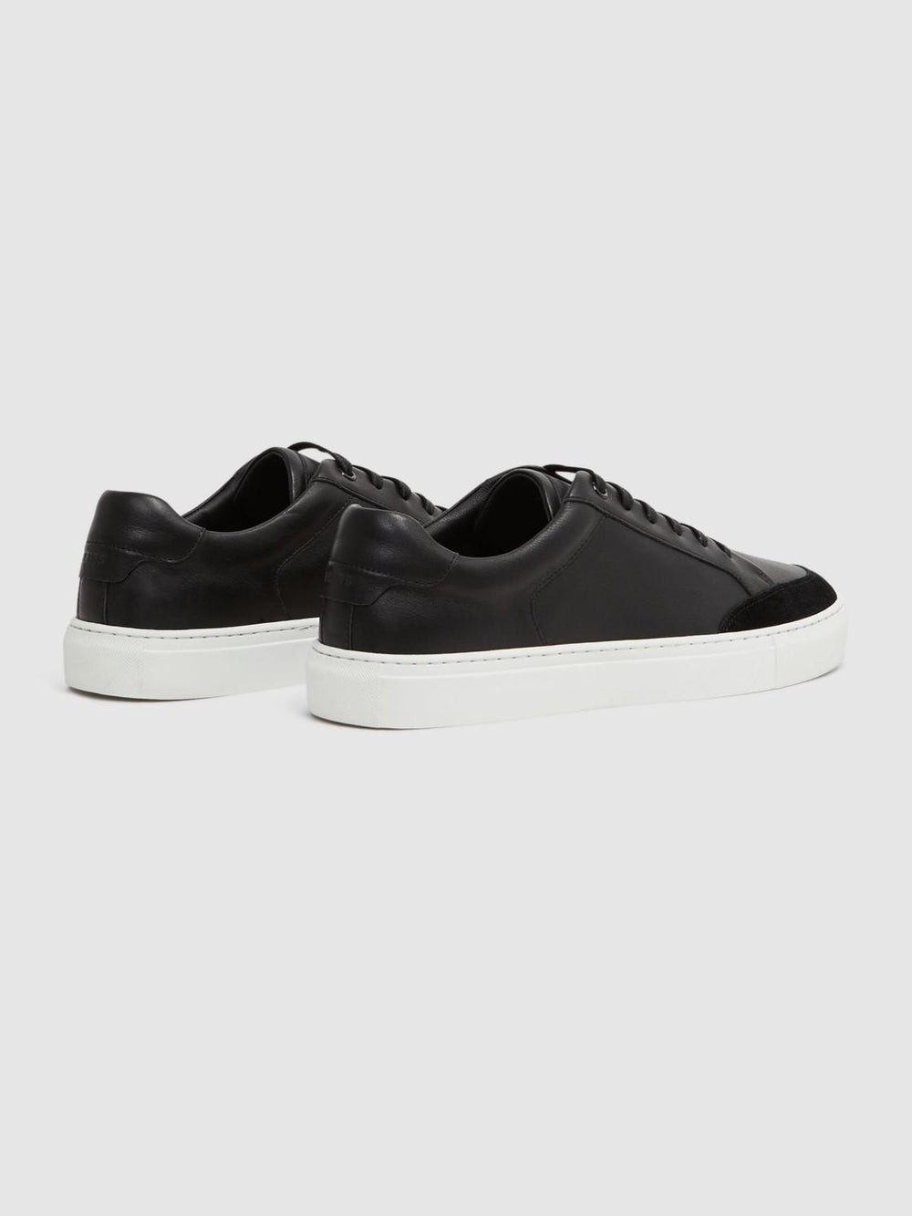 Reiss Trainers | Ashley Leather Trainers Black - Men