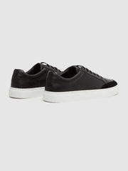 Reiss Trainers | Ashley Leather Trainers Black - Men