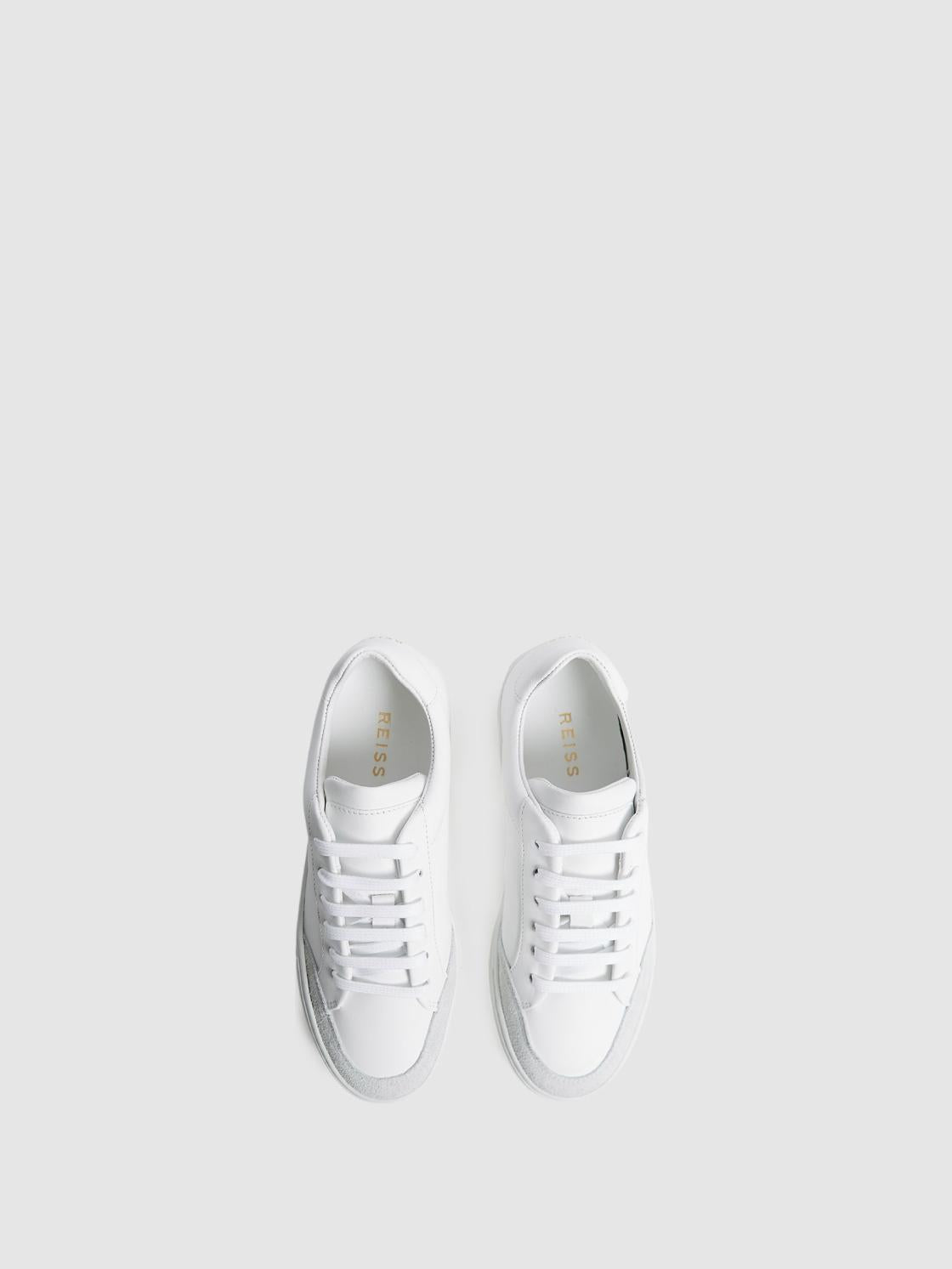 Reiss Trainers | Ashley Leather Trainers White - Men