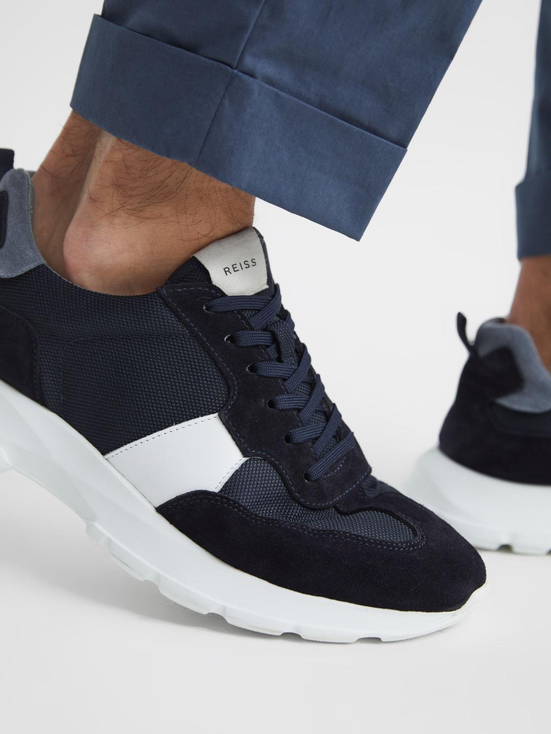 Reiss Trainers | Evo Lite Running Trainers Grey - Men