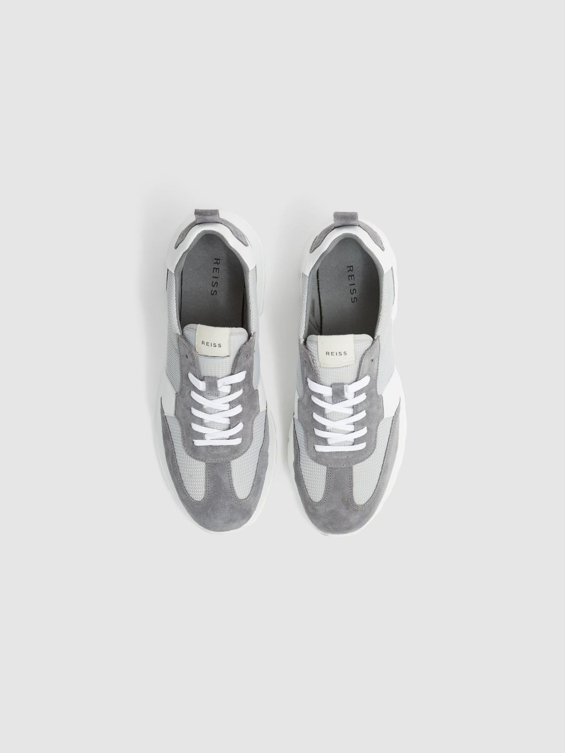 Reiss Trainers | Evo Lite Running Trainers Grey - Men
