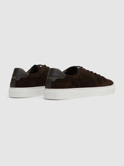 Reiss Trainers | Finley Suede Suede Trainers Chocolate - Men