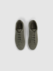 Reiss Trainers | Finley Suede Suede Trainers Sage - Men
