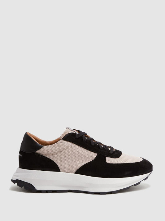 Reiss Trainers | Trinity Tech Unseen Trinity Tech Trainers Black/white - Men