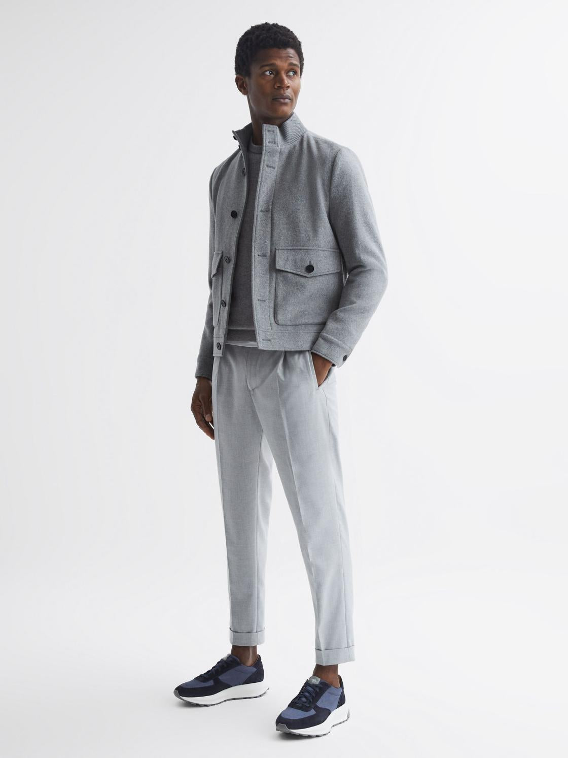 Reiss Trainers | Trinity Tech Unseen Trinity Tech Trainers Blue/navy - Men