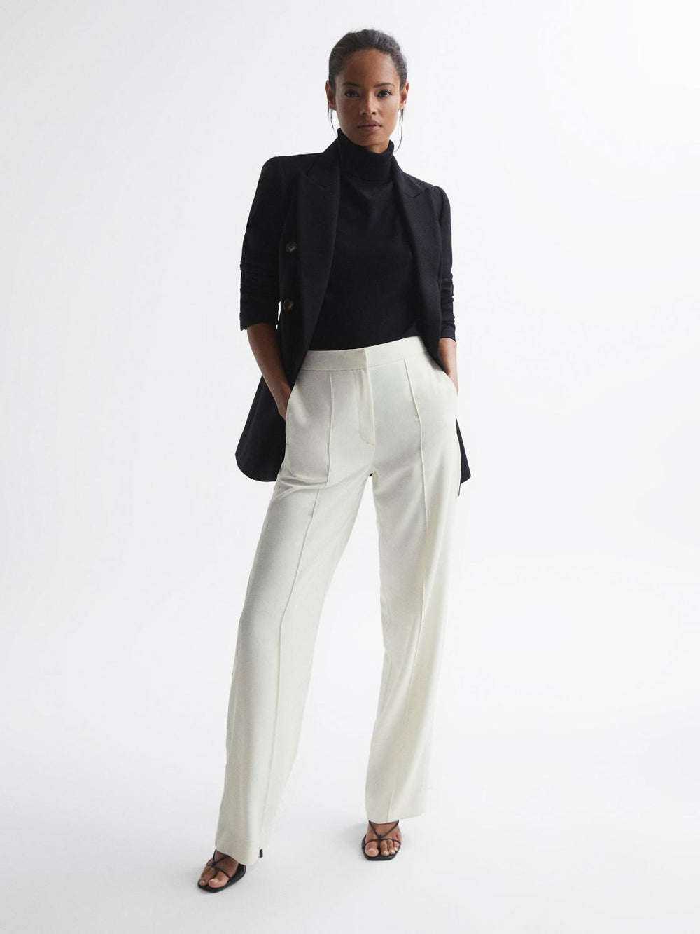 Reiss Trousers | Aleah Pull On Trousers Black - Women