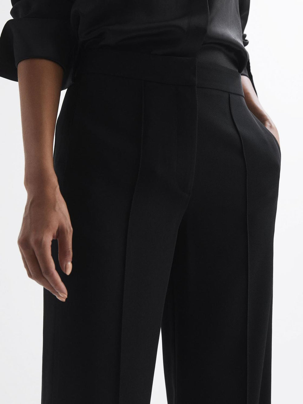 Reiss Trousers | Aleah Pull On Trousers Black - Women
