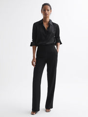 Reiss Trousers | Aleah Pull On Trousers Black - Women
