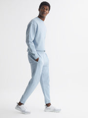 Reiss Trousers | Ali Garment Dye Joggers Ice Blue - Men