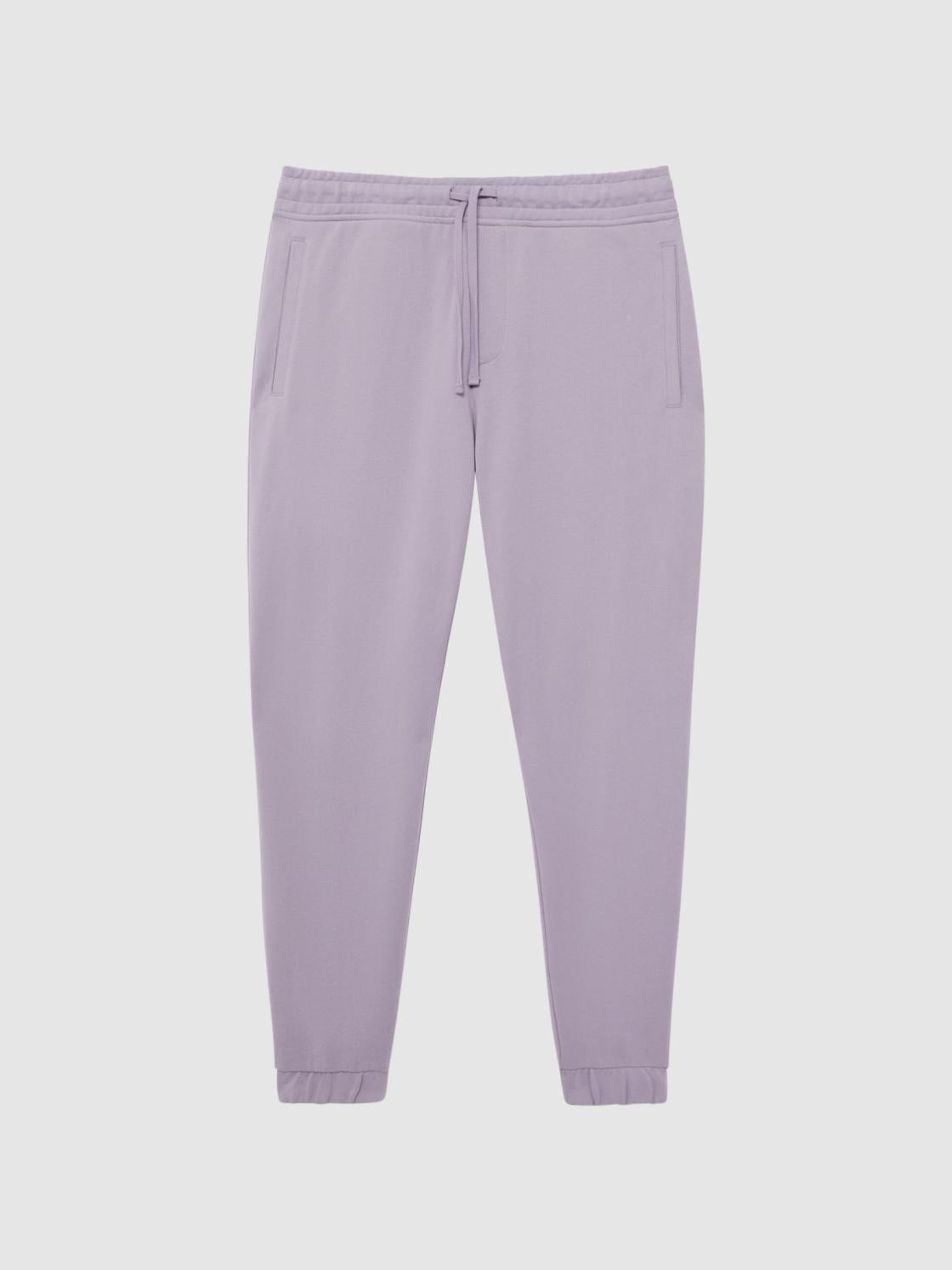 Reiss Trousers | Ali Garment Dye Joggers Lilac - Men