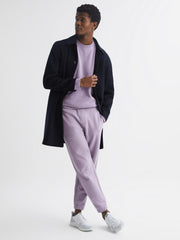 Reiss Trousers | Ali Garment Dye Joggers Lilac - Men