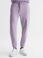 Reiss Trousers | Ali Garment Dye Joggers Lilac - Men