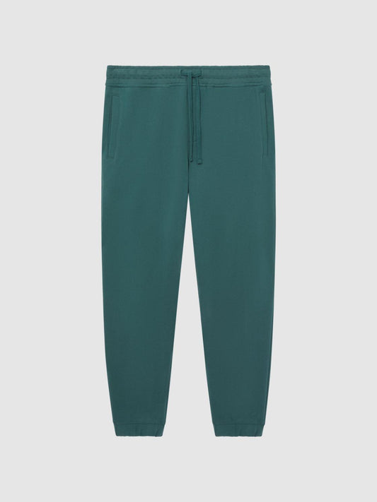 Reiss Trousers | Ali Garment Dye Joggers Midnight Green - Men