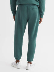 Reiss Trousers | Ali Garment Dye Joggers Midnight Green - Men