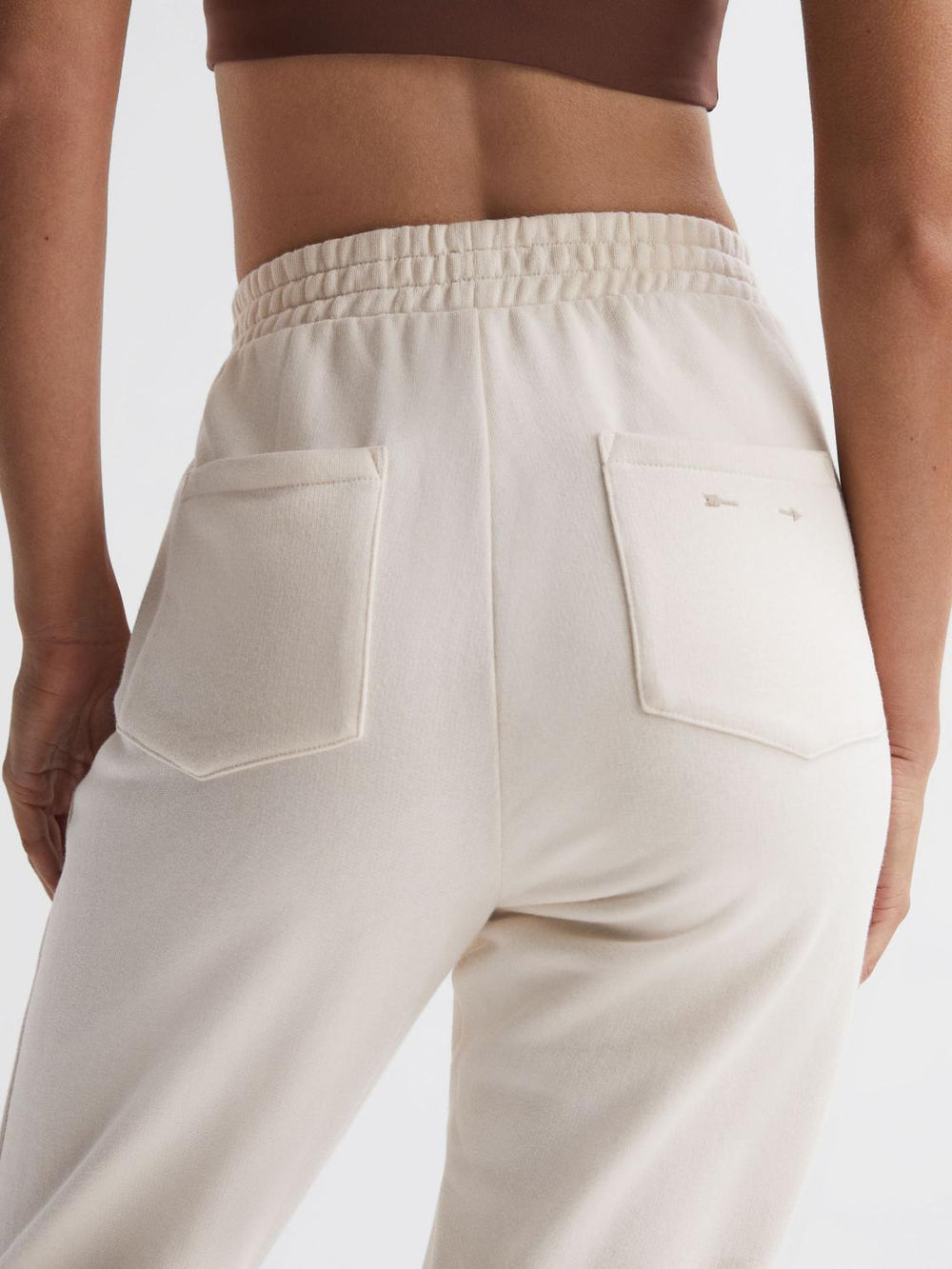 Reiss Trousers | Baja Blair The Upside Side Stripe Joggers Natural - Women