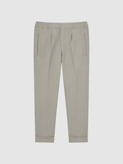 Reiss Trousers | Brighton Pleat Front Relaxed Trousers Taupe - Children
