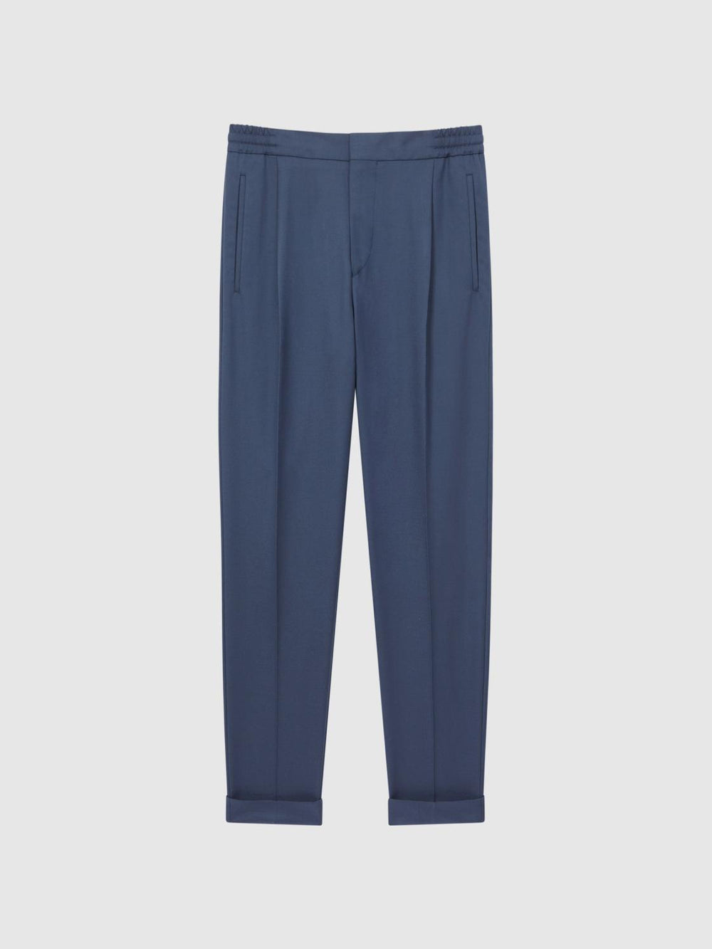 Reiss Trousers | Brighton Pleat Front Trousers Airforce Blue - Men