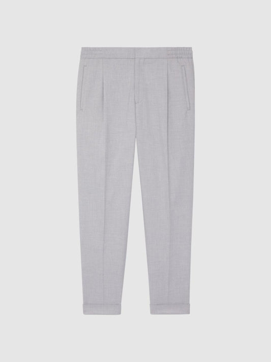 Reiss Trousers | Brighton Pleat Front Trousers Airforce Blue - Men