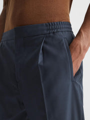 Reiss Trousers | Brighton Pleat Front Trousers Airforce Blue - Men