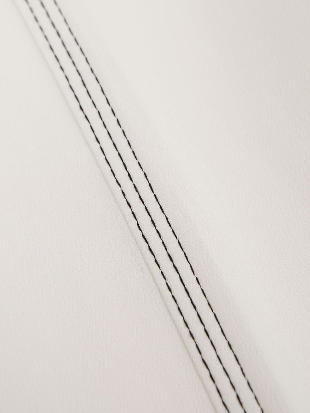 Reiss Trousers | Carlie Mid Rise Wide Leg Trousers Cream - Women