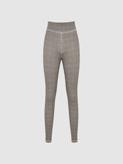 Reiss Trousers | Check The Upside Checked Leggings Black - Women