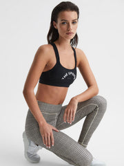 Reiss Trousers | Check The Upside Checked Leggings Black - Women