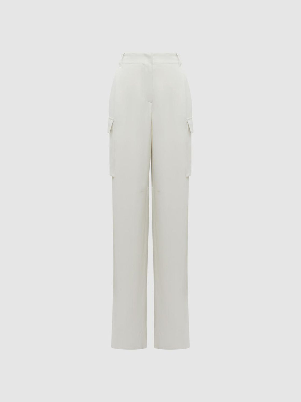 Reiss Trousers | Drew Wide Leg Combat Trousers Neutral - Women