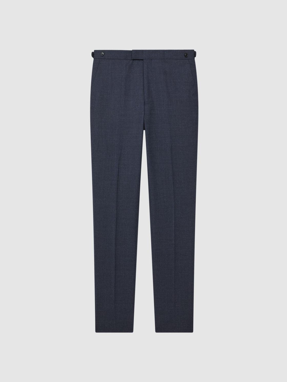 Reiss Trousers | Dunn Textured Slim Fit Trousers Navy - Men