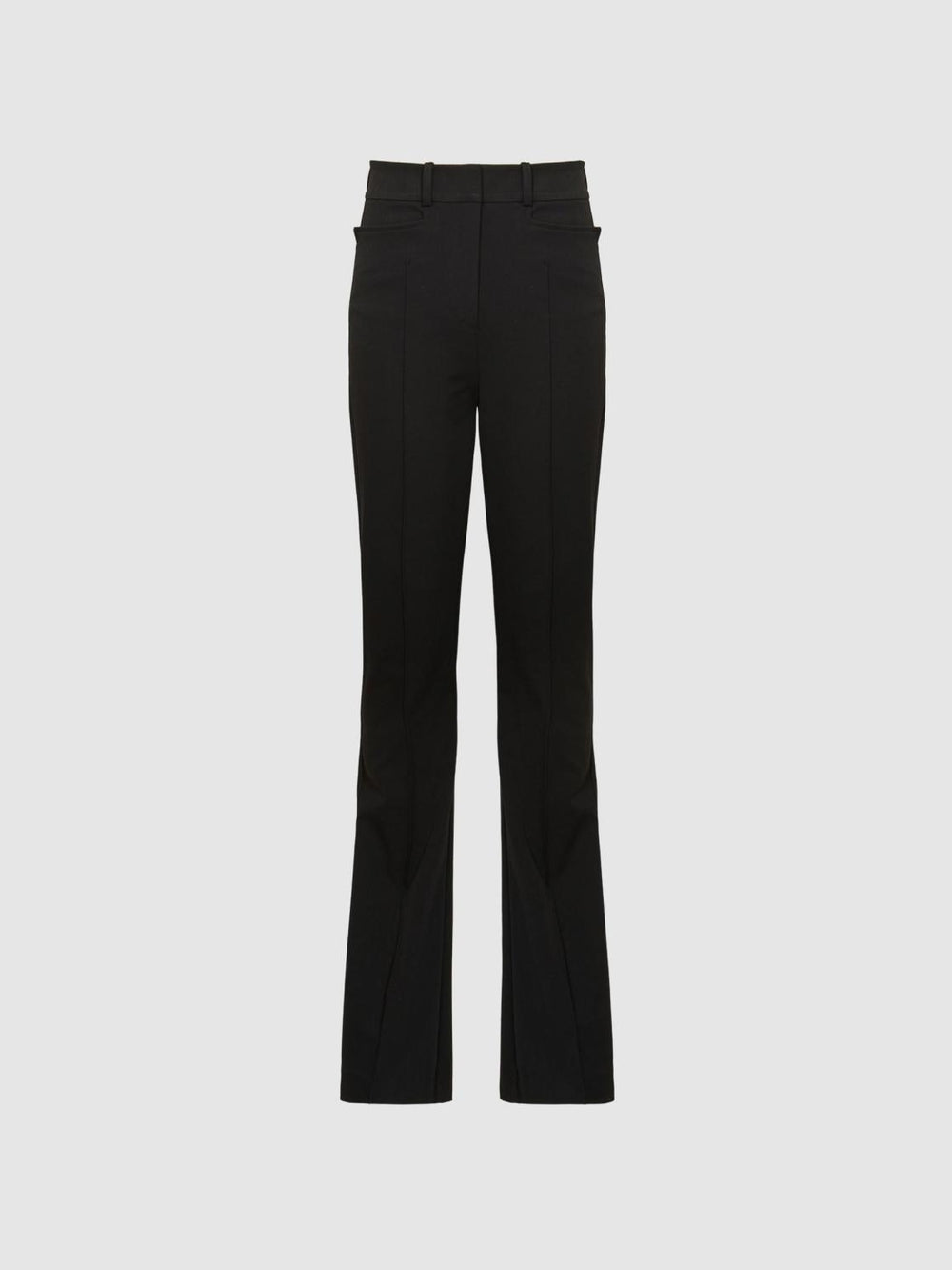 Reiss Trousers | Dylan Flared Trousers Black - Women