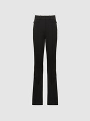 Reiss Trousers | Dylan Flared Trousers Black - Women