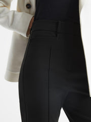 Reiss Trousers | Dylan Flared Trousers Black - Women