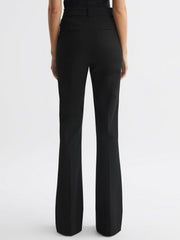 Reiss Trousers | Dylan Flared Trousers Black - Women