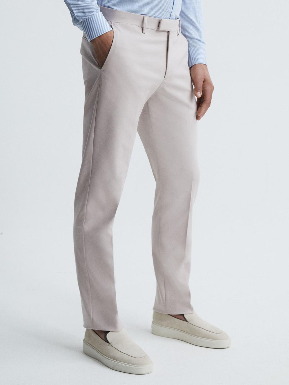 Reiss Trousers | Eastbury Reg Regular Fit Chinos Black - Men