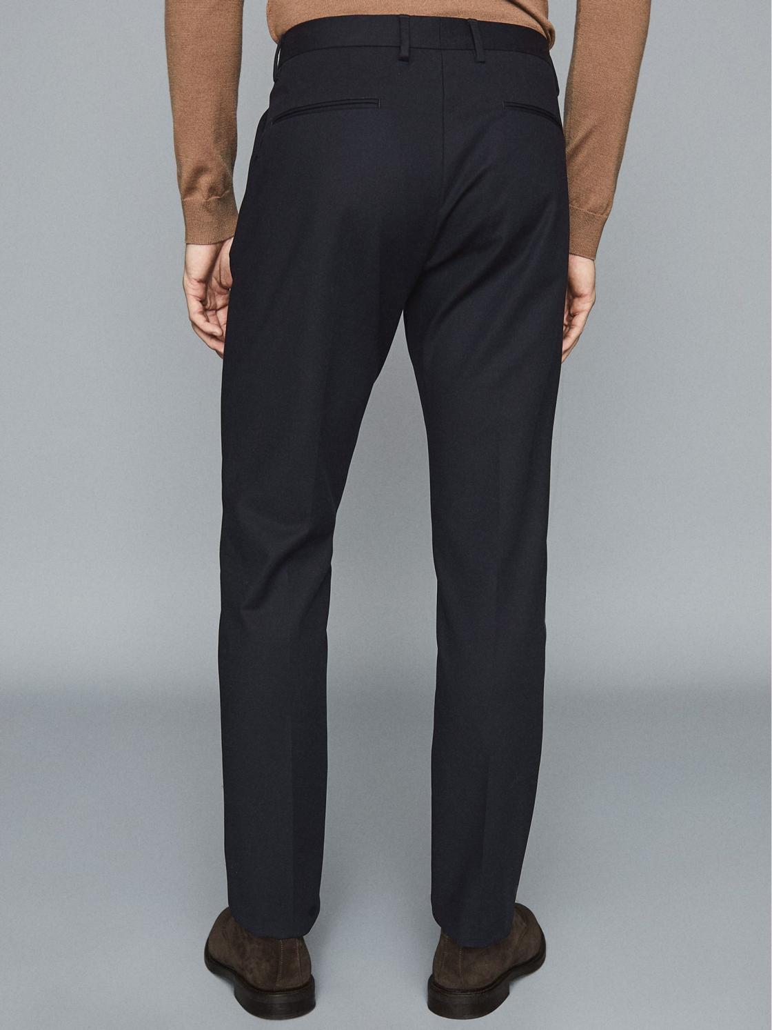Reiss Trousers | Eastbury Reg Regular Fit Chinos Black - Men