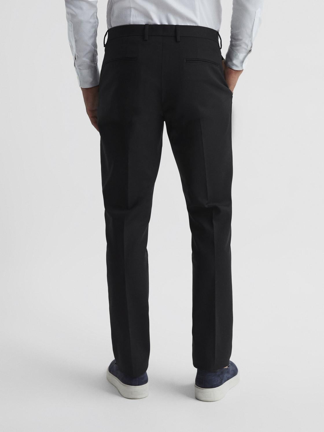 Reiss Trousers | Eastbury Reg Regular Fit Chinos Black - Men