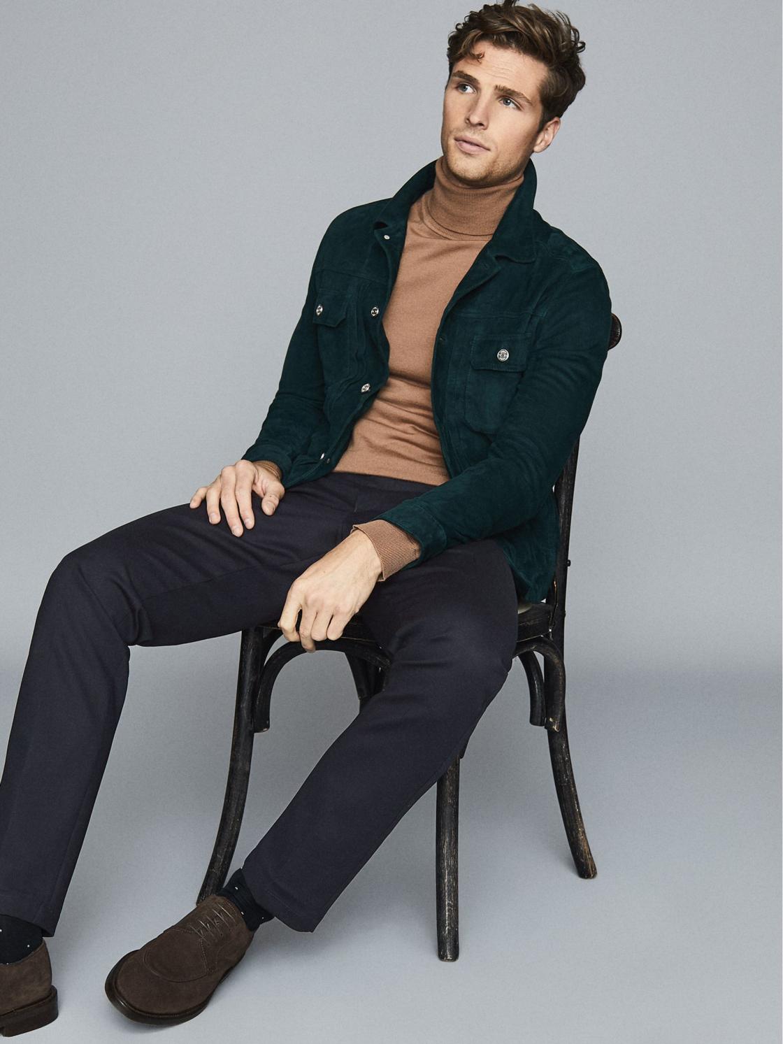 Reiss Trousers | Eastbury Reg Regular Fit Chinos Black - Men