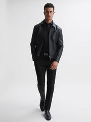 Reiss Trousers | Eastbury Slim Fit Chinos Black - Men