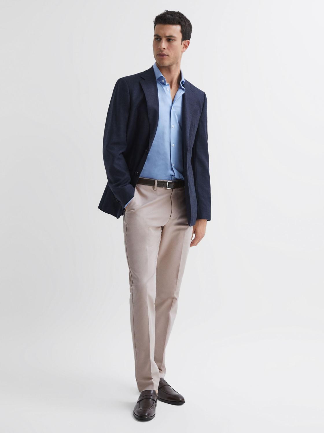 Reiss Trousers | Eastbury Slim Fit Chinos Black - Men