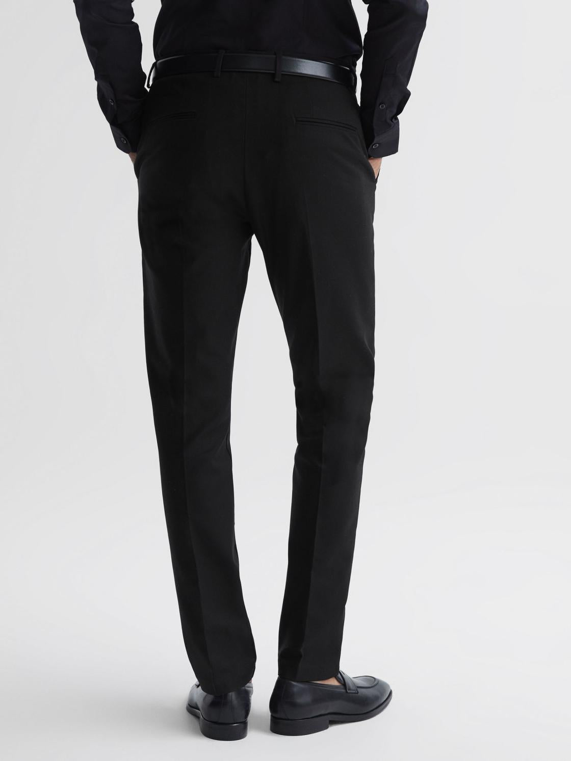 Reiss Trousers | Eastbury Slim Fit Chinos Black - Men